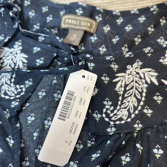 NWT Point Sur J. Crew embroidered peasant top sz S boho - Picture 9 of 9